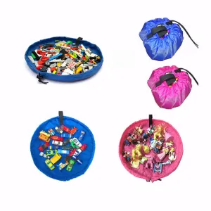 150cm Kids Baby Play Mat Large Storage Bags Toys Organizer Blanket Rug Boxes