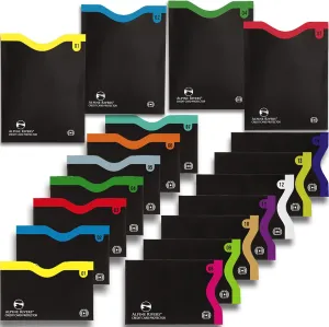 18 RFID Blocking Sleeves (14 Credit Card Holders & 4 Passport Protectors) - Premium Identity Theft Protection Set for Men & Women, Slim Design Fits Wallet or Purse