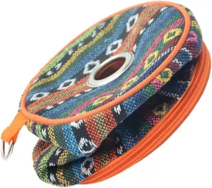 1Pc Ethnic Style Tissue Pouch Napkin Holder Portable Zipper Bag for Home Travel Decorative Paper Box for Simple Refreshing Tabletop Environment