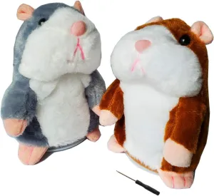2 Pack Hamster Toy Animal Talking Toys Mimicry Pet Record for Boys and Girls