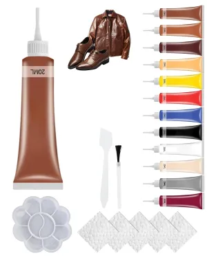 2025 New Advanced Leather Repair Gel, Leather Repairs for Car Seat Vinyl Repair Kit, Multifunctional Leathers Repair Kits for Car Seat Couch and Jacket Repair Kit (Coffee)