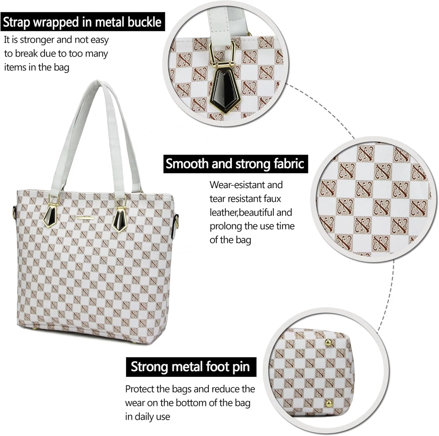 2E-youth Designer Purses and Handbags for Women Satchel Shoulder Bag Tote Top Handle Bag