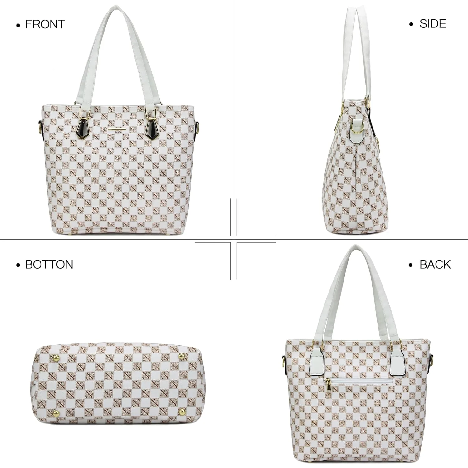 2E-youth Designer Purses and Handbags for Women Satchel Shoulder Bag Tote Top Handle Bag
