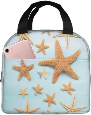 3d Beautiful Maritime Summer Print Lunch Bag Portable Lunch Bag Lunch Box Insulated Lunch Tote For Women Men Work Travel