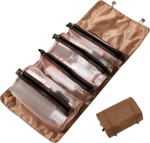 4 In 1 Detachable Toiletry Bag Hanging Roll-Up Makeup Bag Large Capacity Travel Wash Bag Mesh Cosmetic Bag Portable Foldable Toiletry Bag Waterproof Cosmetic Organizer Bag For Travel Daily