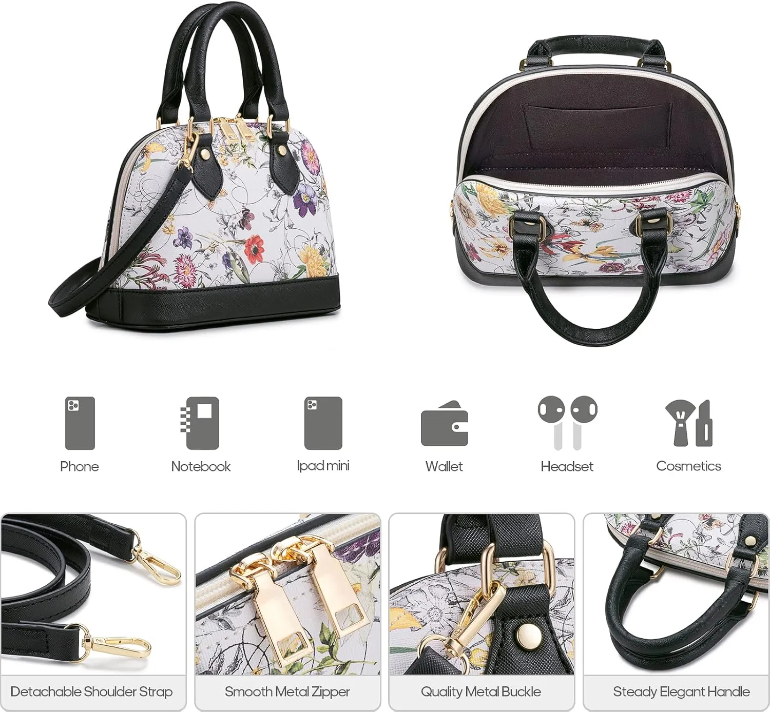 4PCS Women Fashion Handbags Purses Wallet Tote Shoulder Bags Casual Crossbody Bags, Best Valentine's Day Gift for Ladies Girls, Satchel Purse Set 4pcs