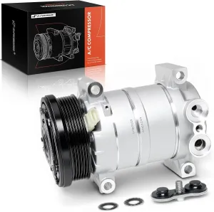 A-Premium A/C Compressor with Clutch Compatible with Chevrolet Astro 4.3L 1996-2005, GMC Safari 4.3L 1996-2005