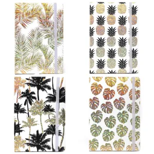 A5 Notebook - Assorted Designs - Golden Tropical