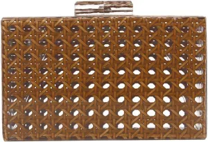 Acrylic Clear Clutch Purse for Women, Embed Rattan Transparent Evening Bag for Holiday