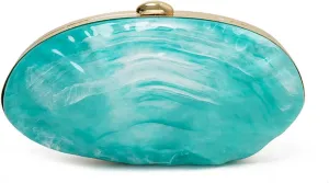 Acrylic Clutch Purse for Women Acrylic Evening Bag Unique Shell Handbag for Wedding Party Prom
