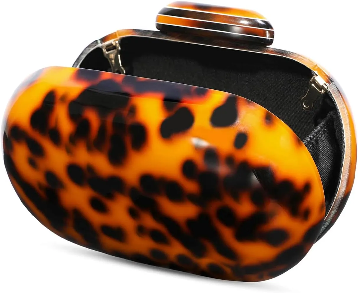 Acrylic Clutch Purses for Women formal, Evening Bags with Gold Chain for Party Anniversary