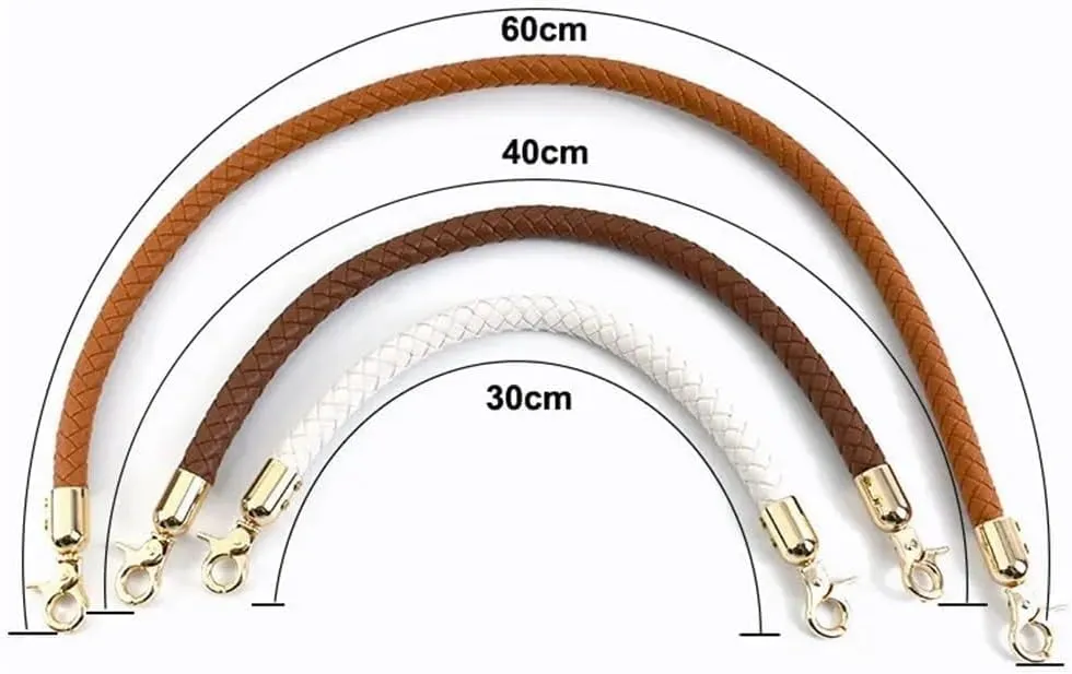 Adjustable Colored Bag Straps Fashion Handbag Replacement Leather Shoulder Strap