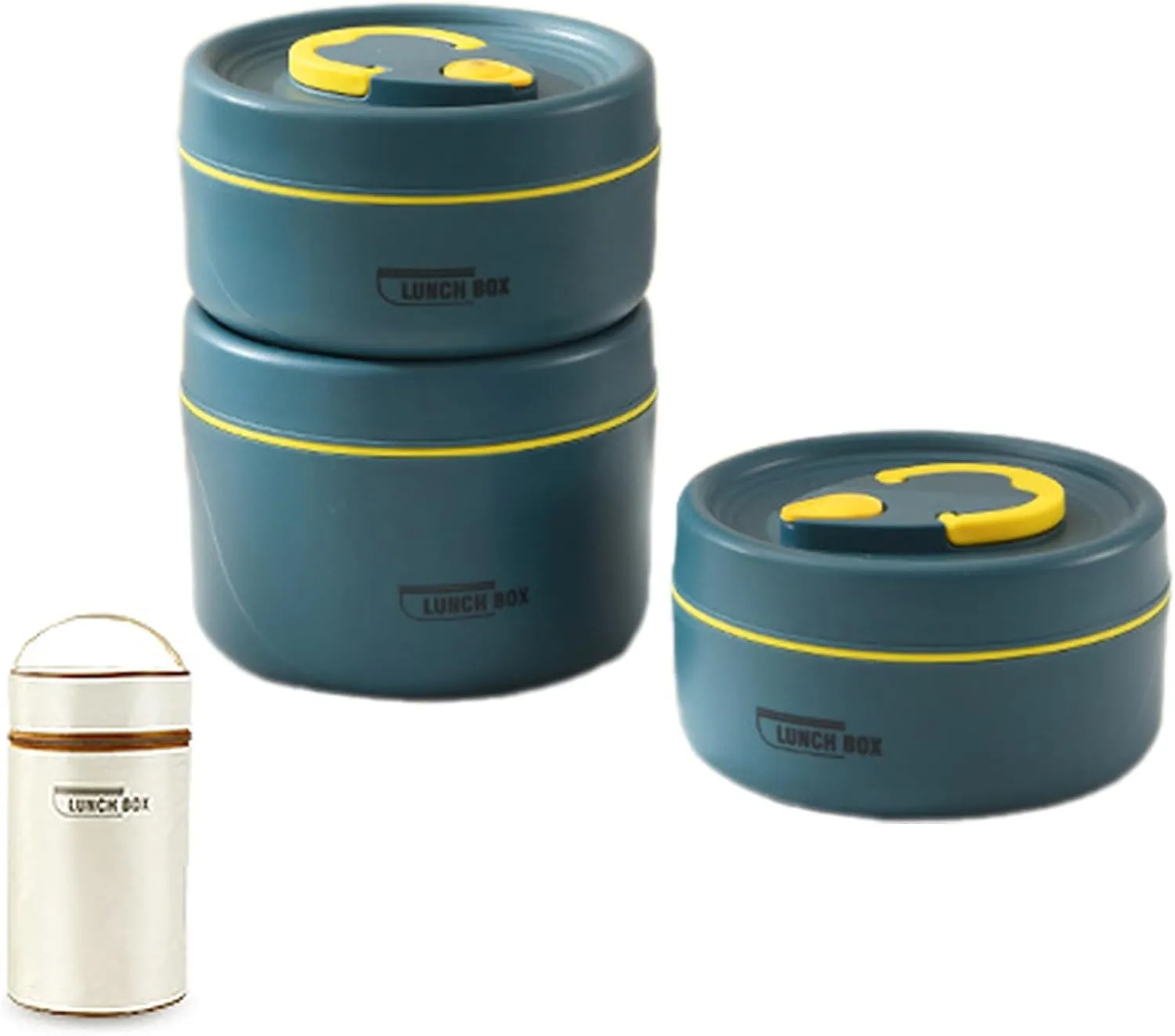 Adult Lunch Insulated Food Box Set Insulated Food Container For Adults Stainless Steel Lunch Box With Storage Bag