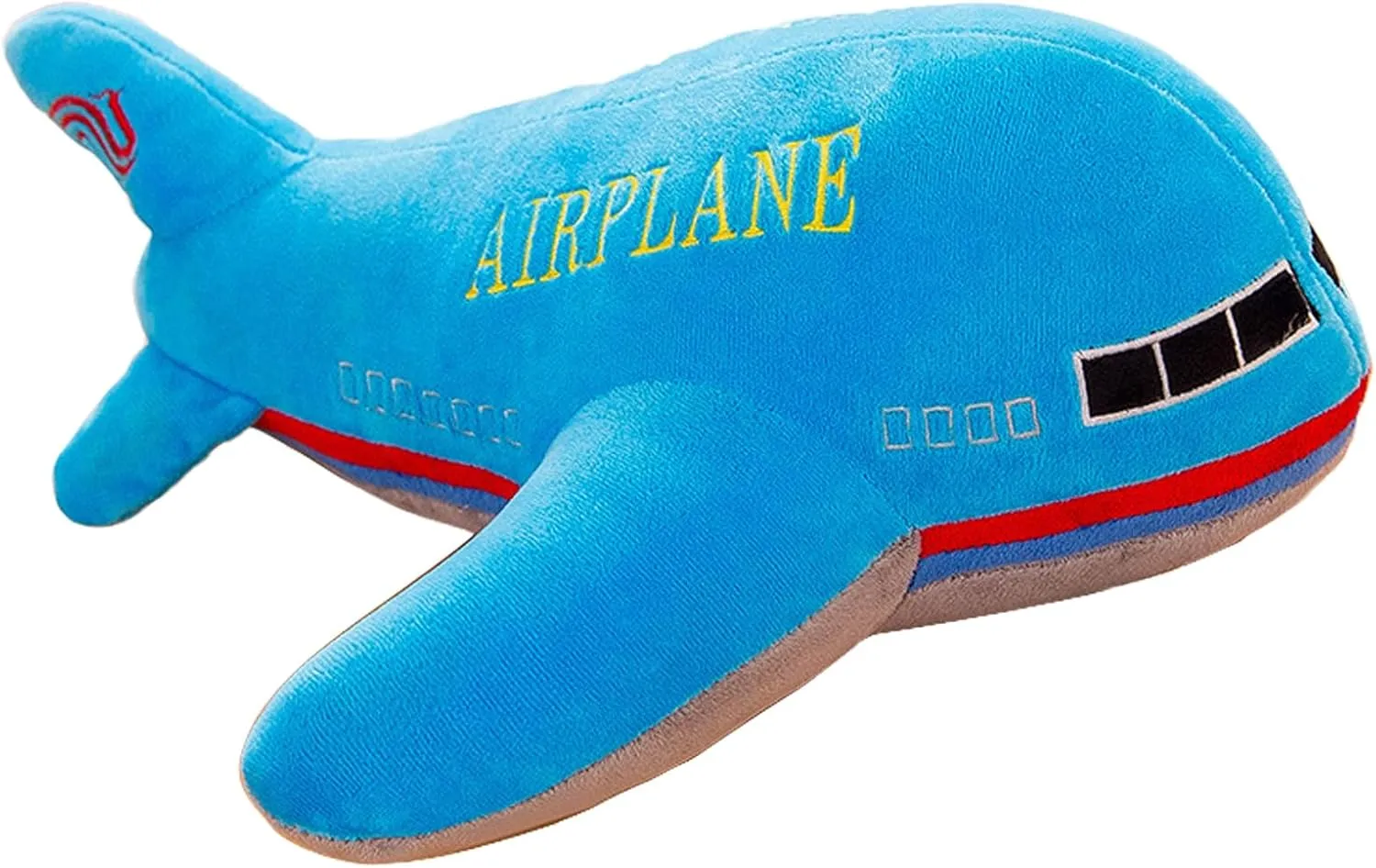 Airplane Plush Aircraft Toy Stuffed Blue Plane Pillow Gifts for Boys Kids 15.7"