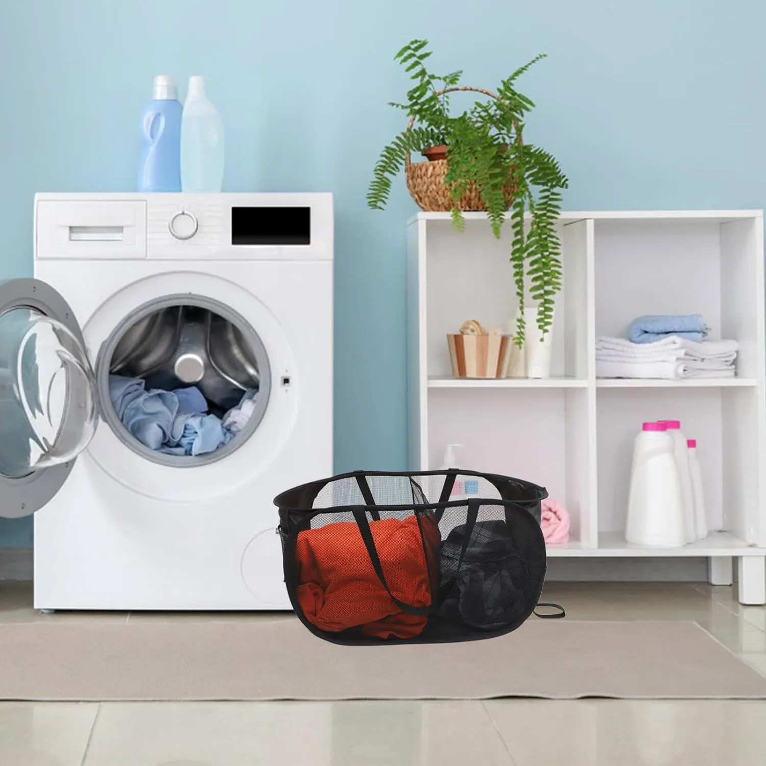 Alipis Collapsible Laundry Baskets Laundry Hamper Mesh Laundry Bags Storage Basket Laundry Basket Mesh Large Basket Hampers for Laundry Mesh Hamper Child Big Basket Net Clothes