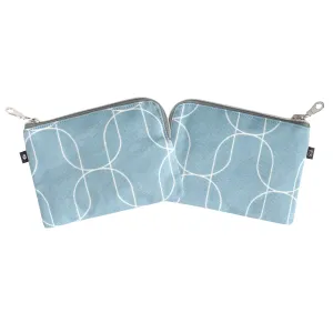 Amalfi Blue Oil Cloth Coin Purse by Earth Squared