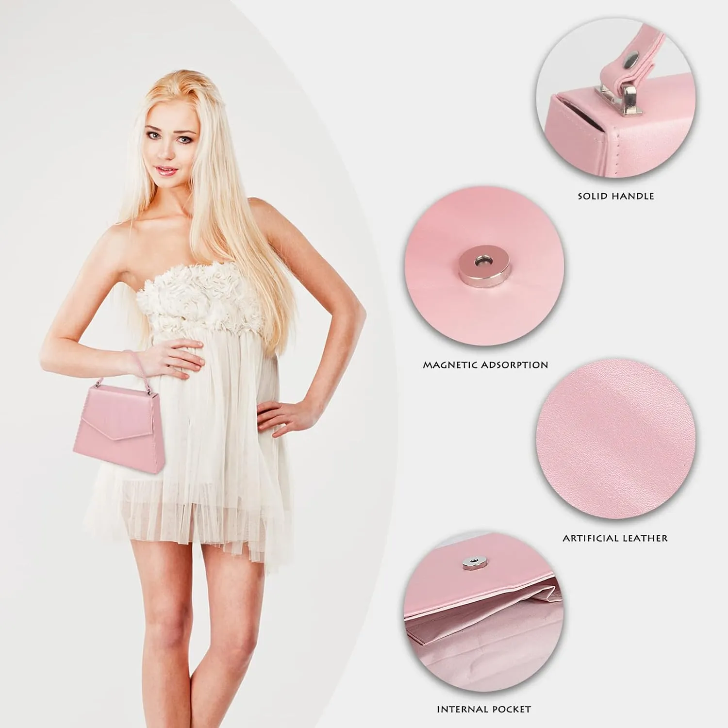 AOYUNHUI Clutch Purses for Women Wedding Cross Body Bag Purses for Women Wedding Prom Party Club