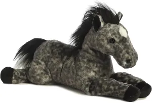 Aurora® Adorable Flopsie™ Jack™ Stuffed Animal - Playful Ease - Timeless Companions - Gray 12 Inches