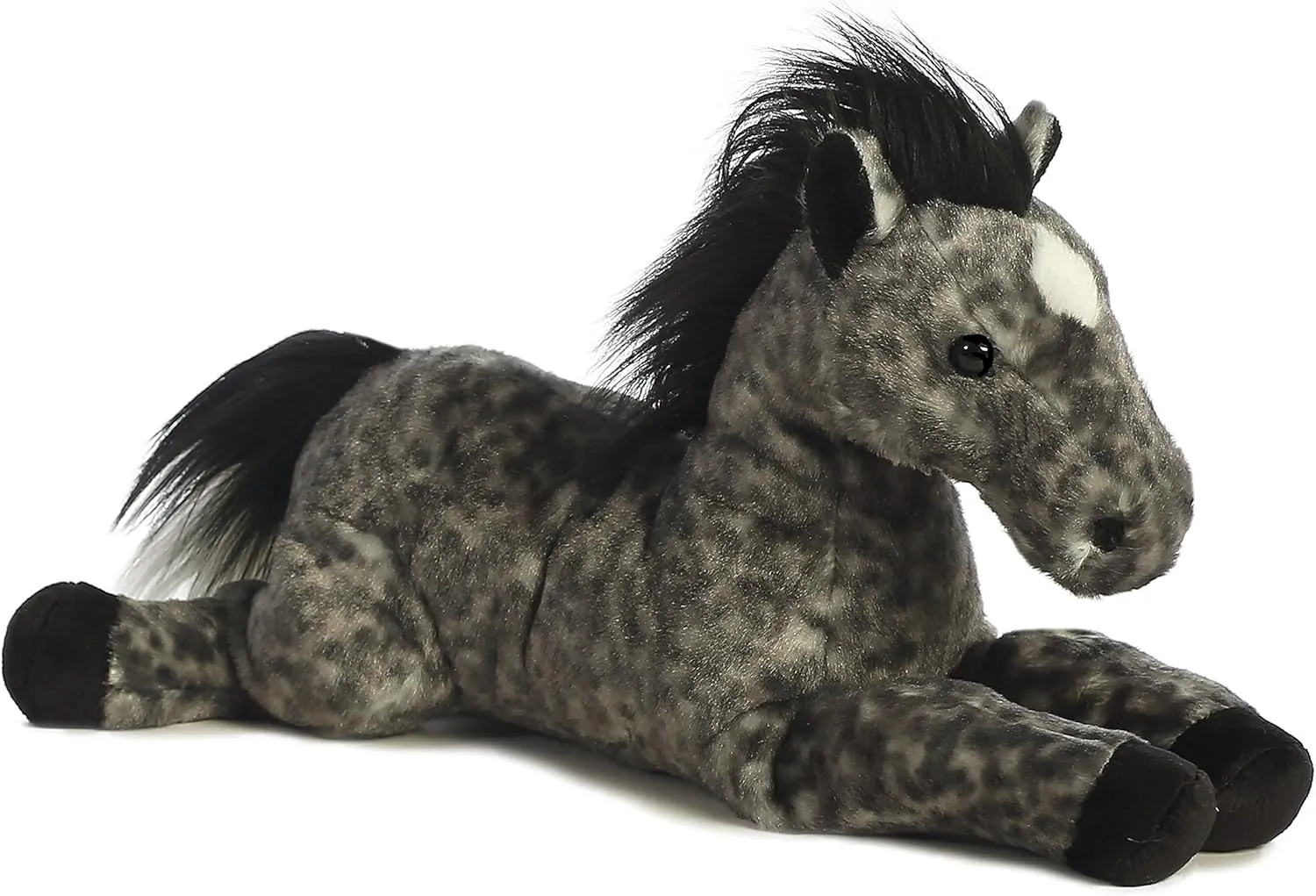 Aurora® Adorable Flopsie™ Jack™ Stuffed Animal - Playful Ease - Timeless Companions - Gray 12 Inches