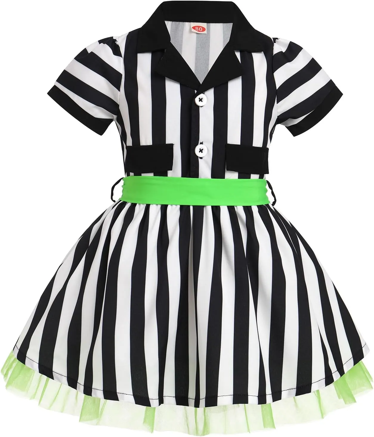 Baby Girls Housewife Cosplay Costume 50s 60s Polka Dot Apron Dress Headband Toddler First Halloween Birthday Outfits