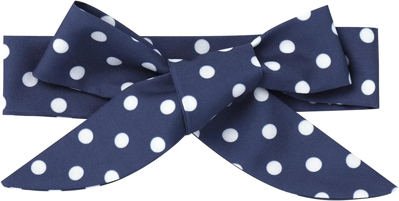 Baby Girls Housewife Cosplay Costume 50s 60s Polka Dot Apron Dress Headband Toddler First Halloween Birthday Outfits