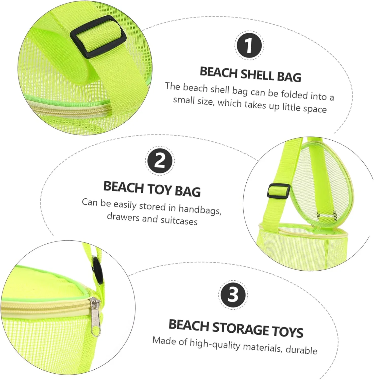 Bag for Boys and Girls Treasure Storage Bag Fine Workmanship for Beach Play