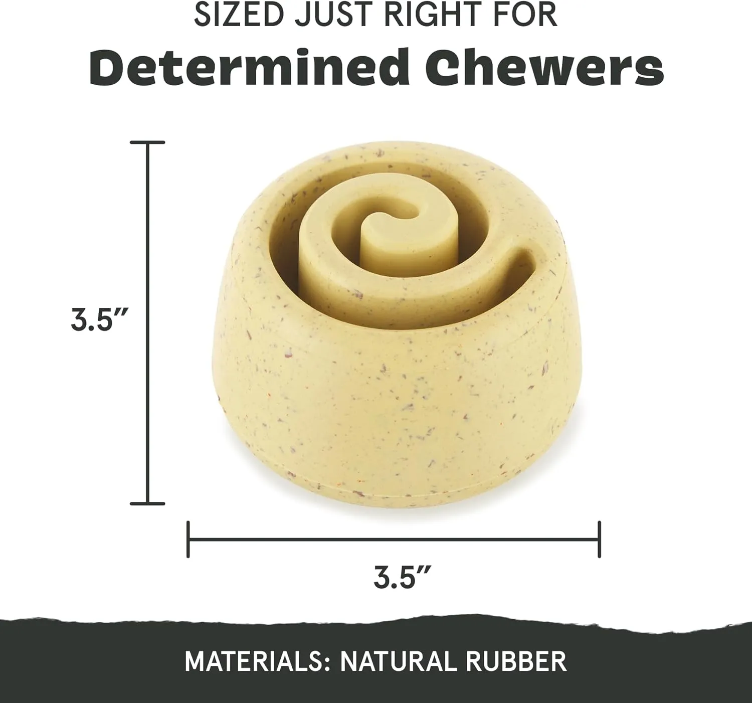 Barkbox Super Chewer Cinamutt Roll Treat Dispensing Toy for Dogs and Puppies, Medium and Large Dogs