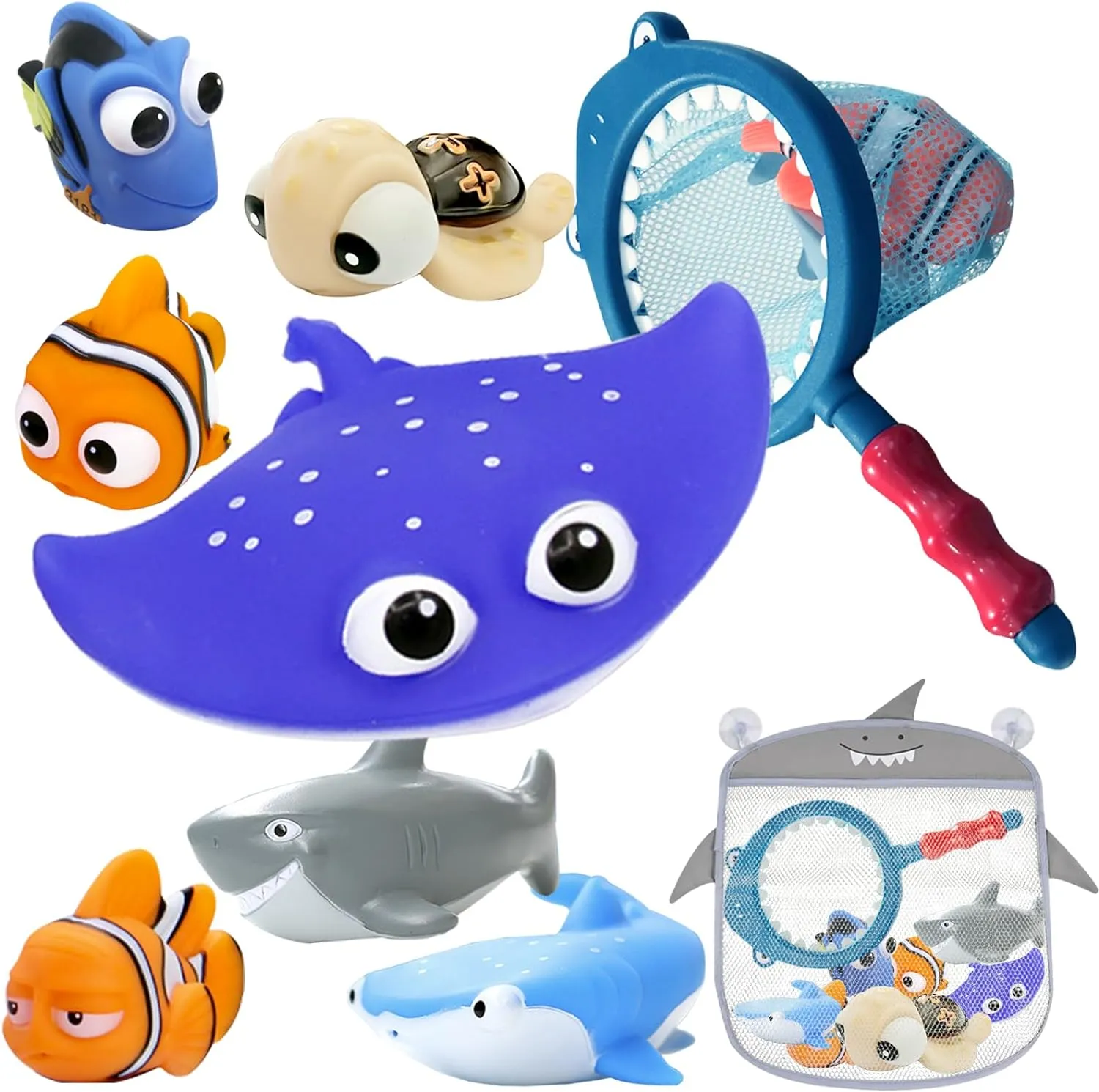Bath Toys for Kids No Hole Mold Free Bath Toys for Toddlers with Storage Bag for Bath Shower Birthday Gifts Summer Beach Pool Activity, Perfect for Children's Day Present