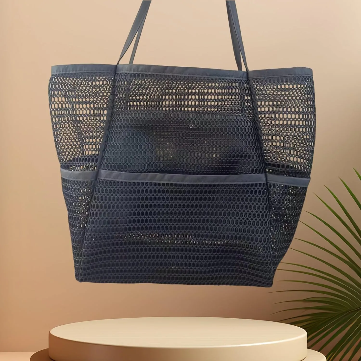 Beach Bag - Mesh Beach Handbag Suitable for Women's Various Holiday Gifts, Suitable for Beach Vacation, Swimming Pool Travel