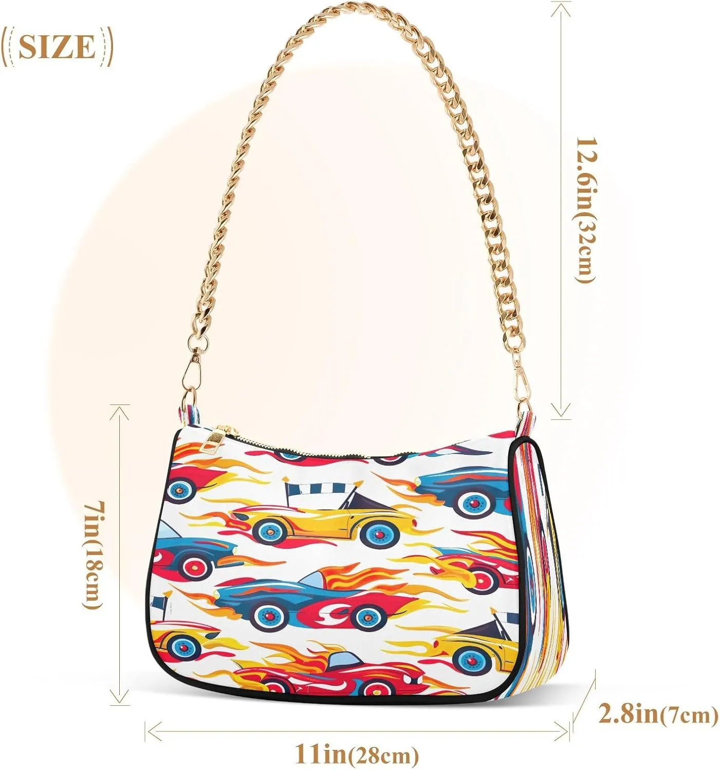 Beach Scene Cats Cute Clutch Purses for Women, Crossbody Bag