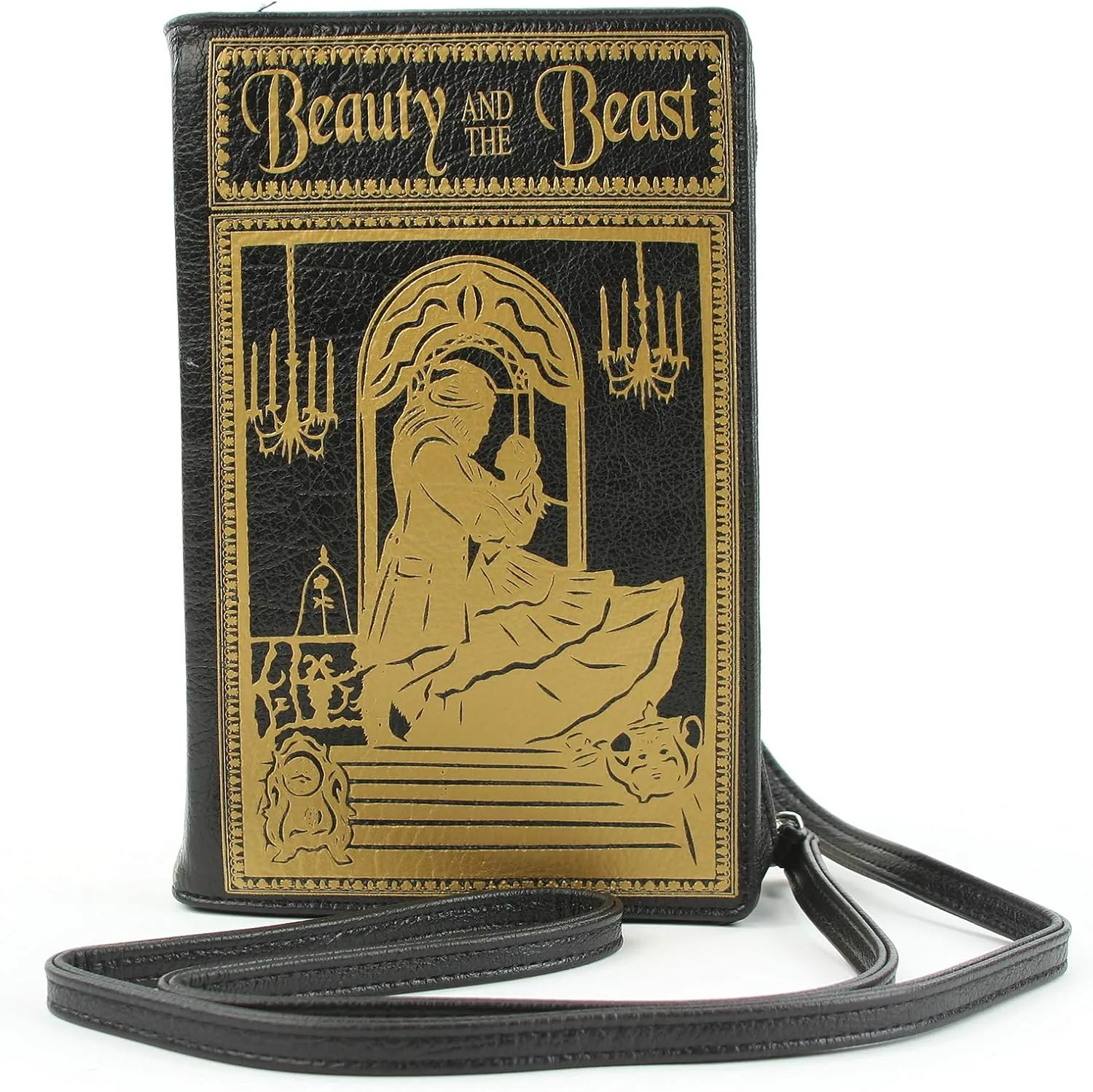 Beauty and the Beast Book Clutch Cross Body Bag in Vinyl