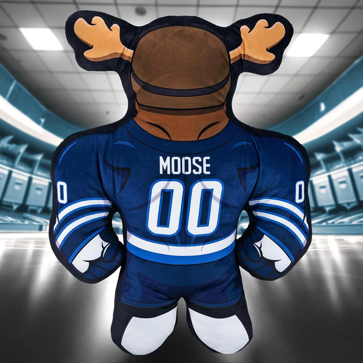 Bleacher Creatures Winnipeg Jets Mick E. Moose 24" NHL Mascot Bleacher Buddy - Soft Plush Toy