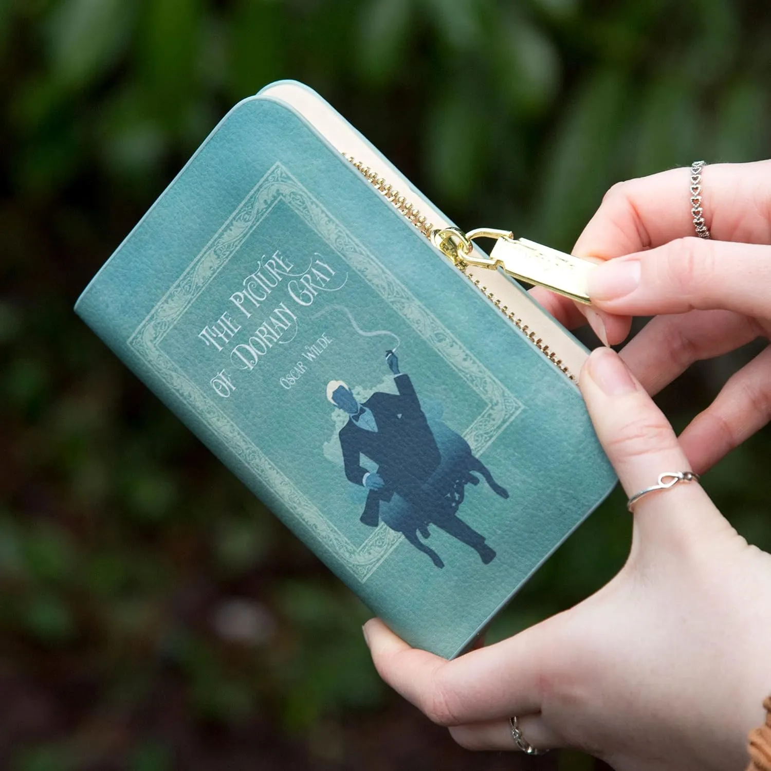 Book Themed Zip Around Wallet for Book Lovers- Ideal Literary Gift for Book Club, Readers & Bookworms - Vegan Faux Leather Clutch by Well Read