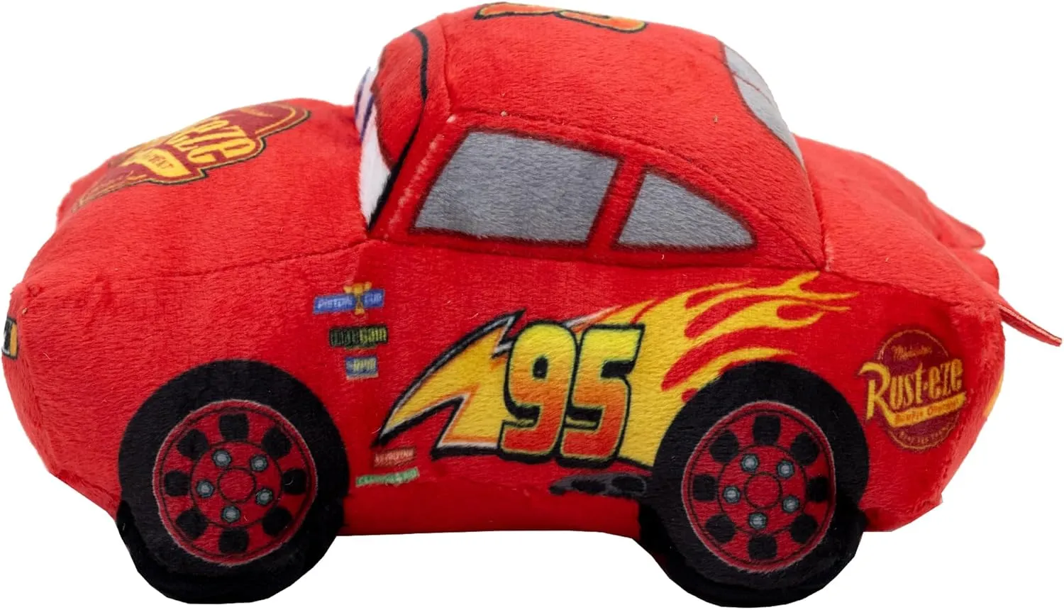 Buckle-Down Disney Dog Toy, Pixar Cars Lightning McQueen Race Car Replica, Plush
