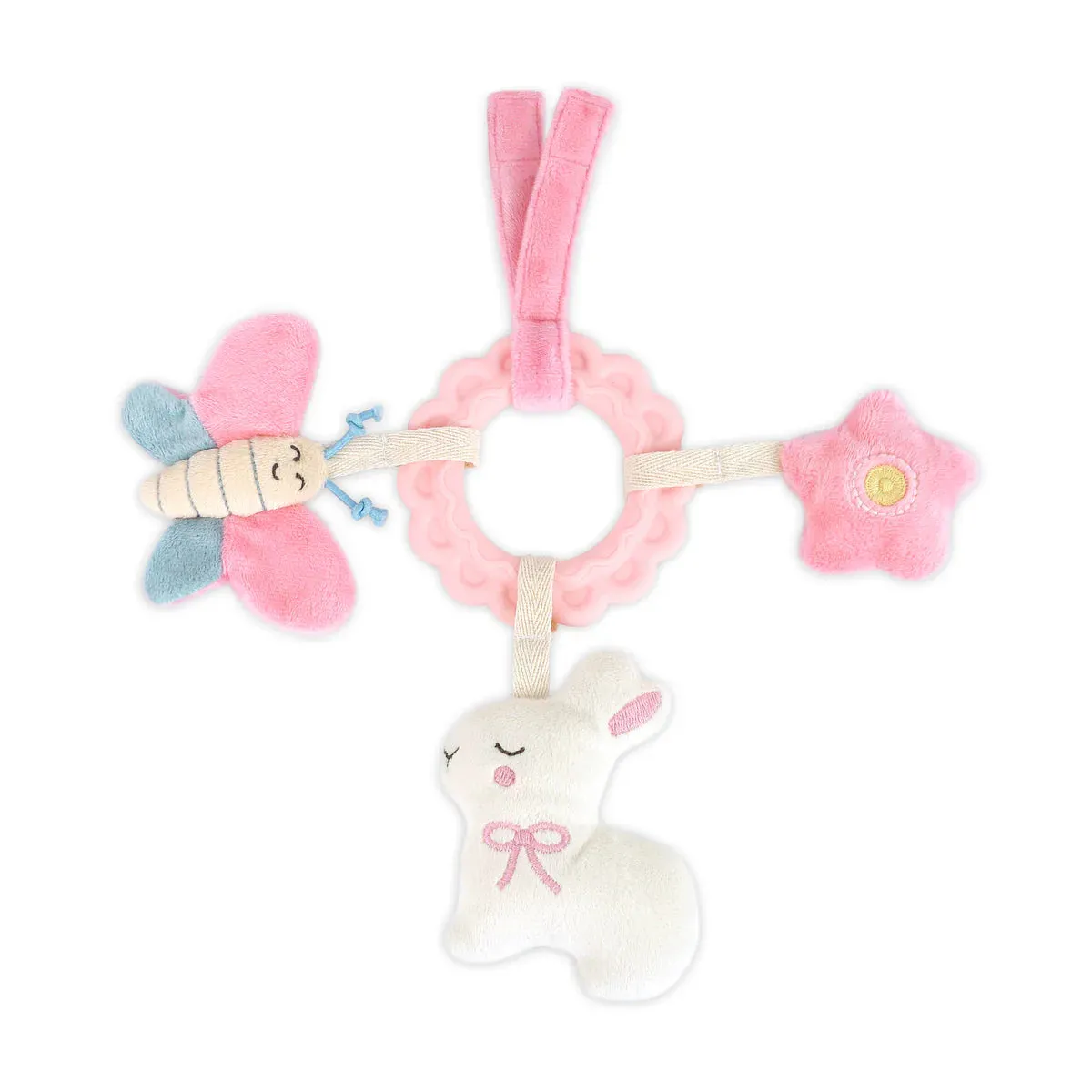 Bunny & Friends Ring Activity Toy || Pink