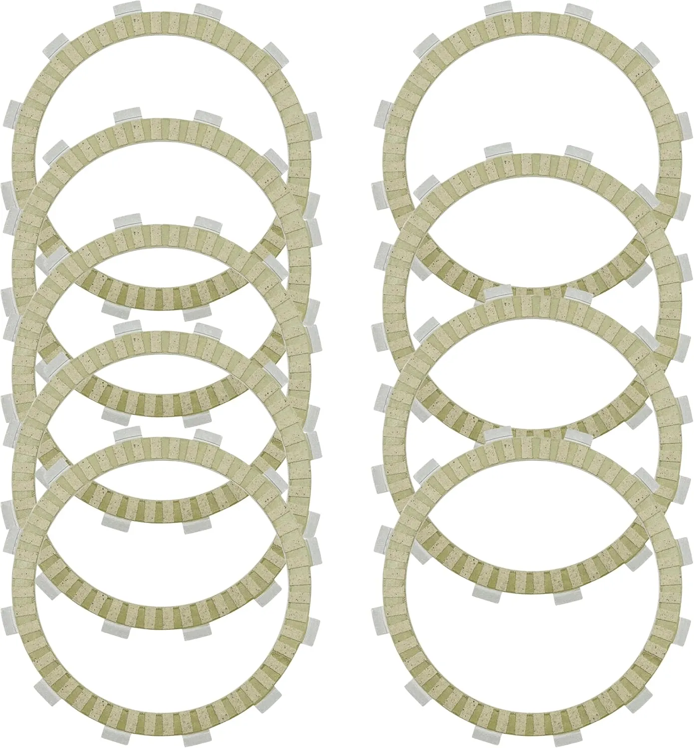 Caltric Clutch Friction Plates kit Compatible with Kawasaki Vulcan 1500 VN1500 1996-2008 / Vulcan 1700 Voyager VN1700 2009-2023