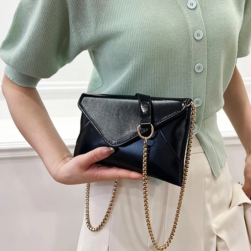 Candy Colored Shoulder Bag with Chain Strap Crossbody Bags Add a Burst of Vibrant Style to Your Look