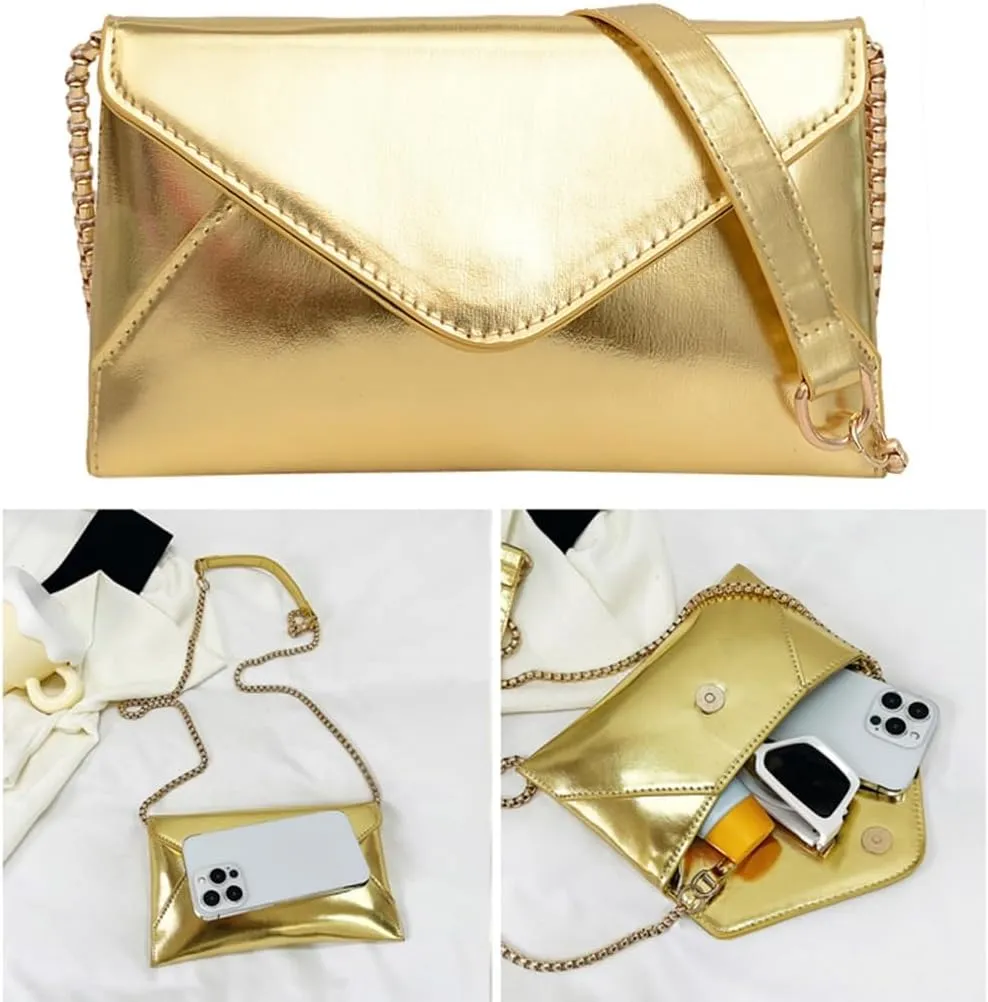 Candy Colored Shoulder Bag with Chain Strap Crossbody Bags Add a Burst of Vibrant Style to Your Look
