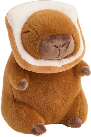 Capybara Plush Toy - 12'' Cute Bread Capybara Plushies Pillow Doll Gift - Kawaii Stuffed Animals for Girls Kids and Adults (Toast)