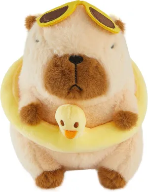 Capybara Plush Toys - 10'' Soft and Cute Capybara Plushies Pillow Capibara Stuffed Toy, Kawaii Capibara Stuffed Animal Plush for Home Décor or Gift