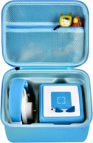 Case Comaptible with Toniebox Audio Player Starter Set and for Tonies Figures Characters. Toy Story Storage Organizer Carrying Holder for Headphones, Charging Station and Accessories (Box Only) -Blue
