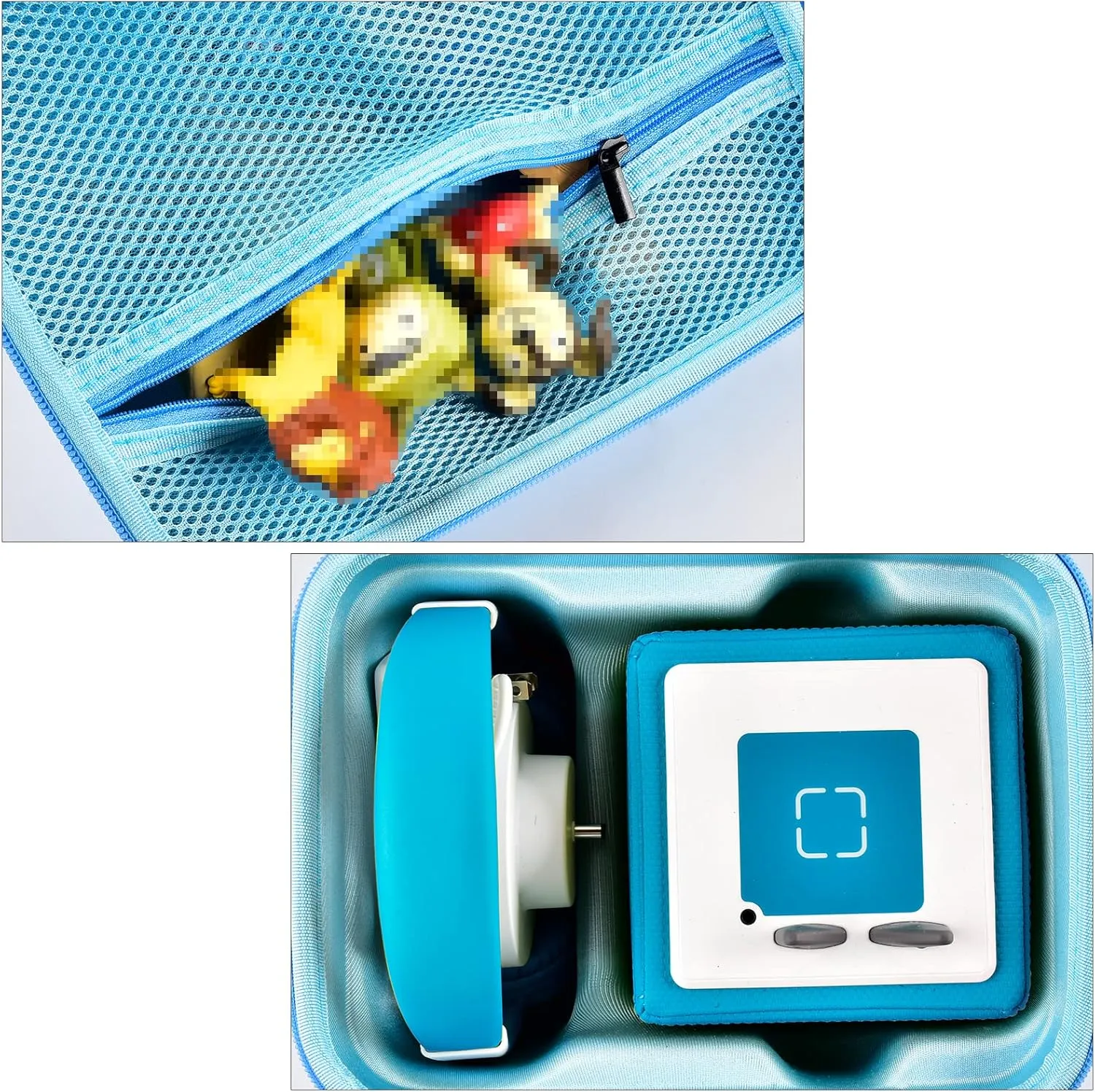 Case Comaptible with Toniebox Audio Player Starter Set and for Tonies Figures Characters. Toy Story Storage Organizer Carrying Holder for Headphones, Charging Station and Accessories (Box Only) -Blue