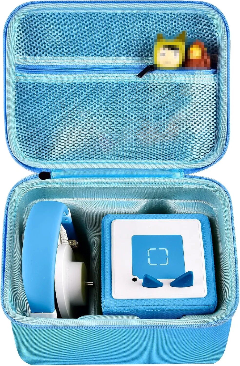 Case Comaptible with Toniebox Audio Player Starter Set and for Tonies Figures Characters. Toy Story Storage Organizer Carrying Holder for Headphones, Charging Station and Accessories (Box Only) -Blue