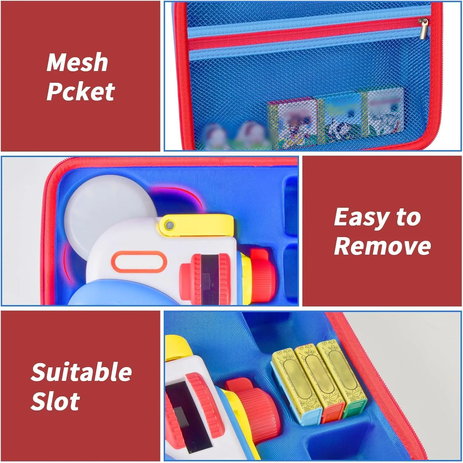 Case Compatible with Little Tikes for Story Dream Machine Books Starter Set, Toys Protective Container for Little Tikes for Storytime Audio Play Real for Littles Character Collection (Box Only), Blue