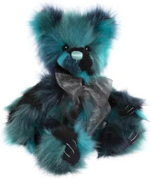 Charlie Bears 2024 Filigree Plush Green Teddy Bear 33cm Tall Collectable with Bow