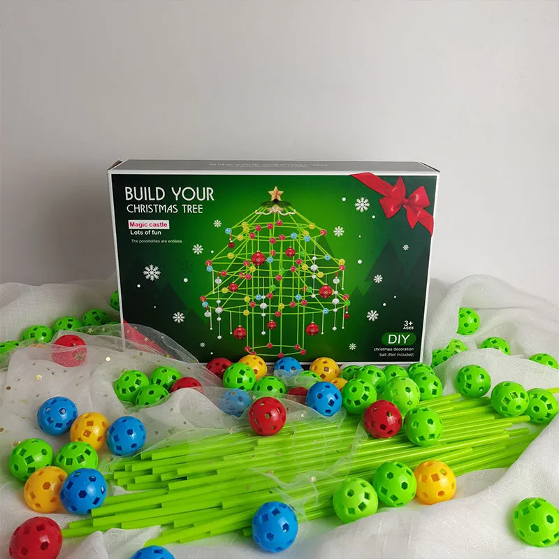 Christmas Tree Bead Tent Game Children Fort Building Kit