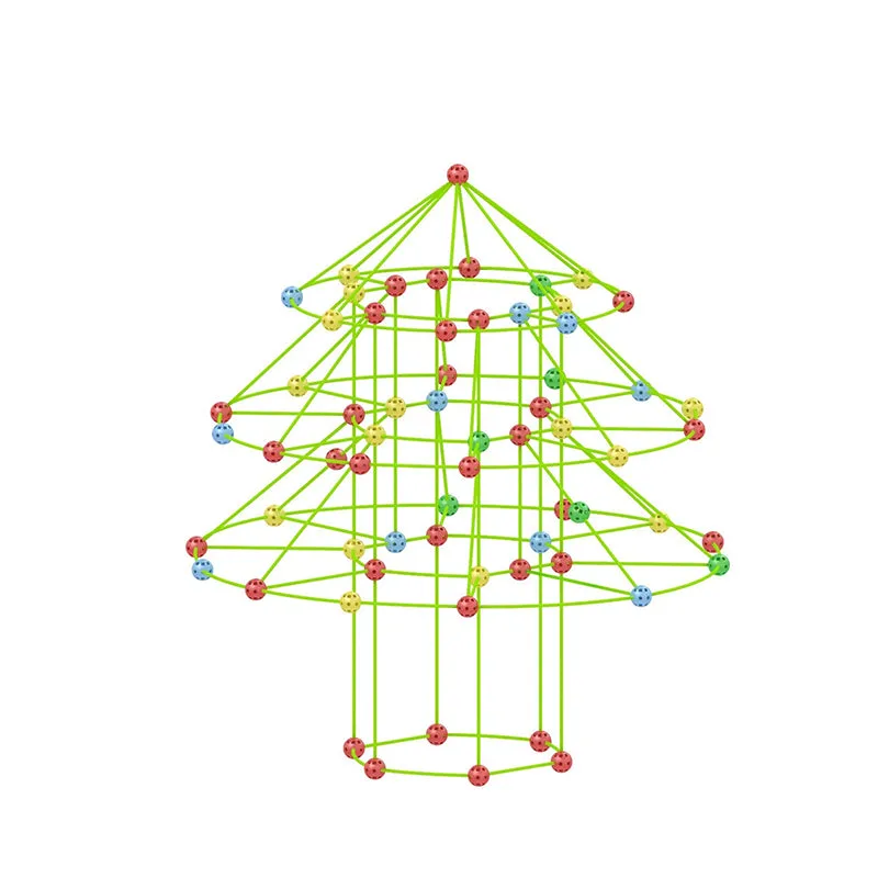 Christmas Tree Bead Tent Game Children Fort Building Kit