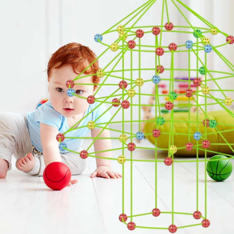 Christmas Tree Bead Tent Game Children Fort Building Kit