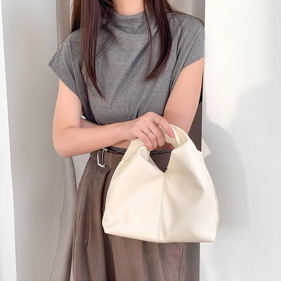 Clutch Purses for Women Cloud Bag Dumpling Bag Ruched Hobo Knotted Handbag Soft Pu Faux Leather Bag Y2k Purse Trendy