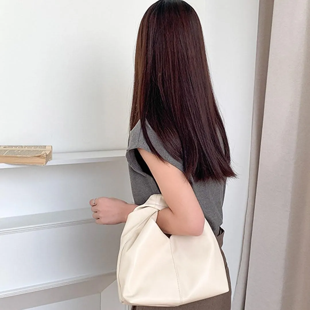 Clutch Purses for Women Cloud Bag Dumpling Bag Ruched Hobo Knotted Handbag Soft Pu Faux Leather Bag Y2k Purse Trendy